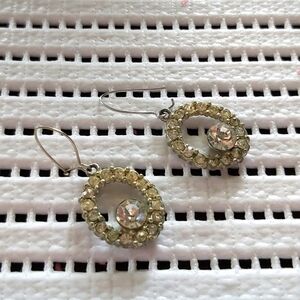 ANTIQUES DANGLE RHINESTONE EARRINGS
